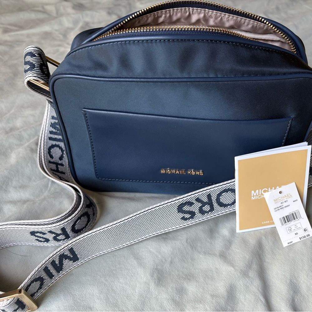 Michael Kors Dark Blue Messenger Bag